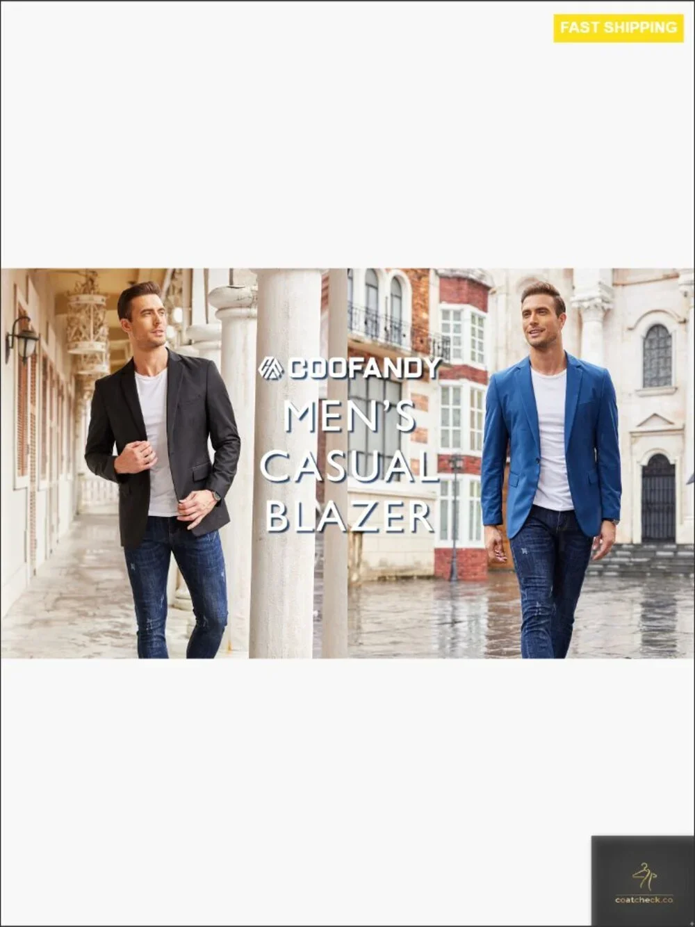Classic Men's Sport Coat Blazer Regular Fit Lightweight Business Casual